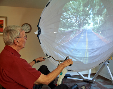 Featured image for “Virtual Bike Ride Helping Seniors with Memory Loss”