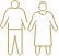 icon of two people holding hands