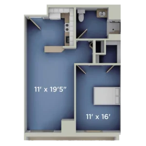 Edmonston floor plan at Harrison on 5th by Senior Star