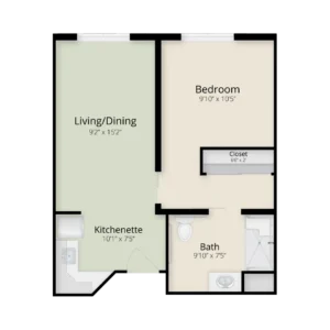 Daisy floor plan at Dublin Retirement Village