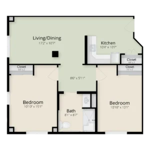 Larkspur floor plan at Dublin Retirement Village
