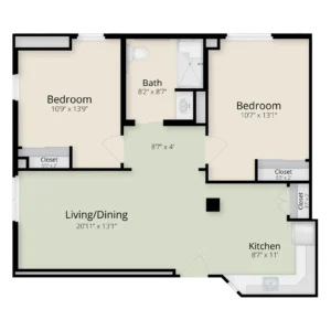 Primrose floor plan at Dublin Retirement Village
