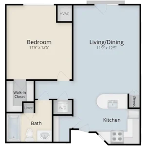 Dublin Retirement Village one bedroom floor plans