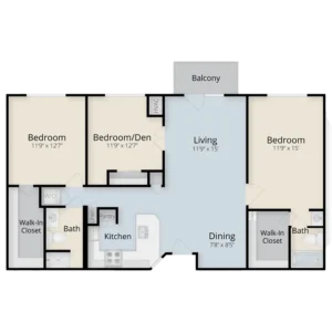 Dublin Retirement Village three bedroom floor plans