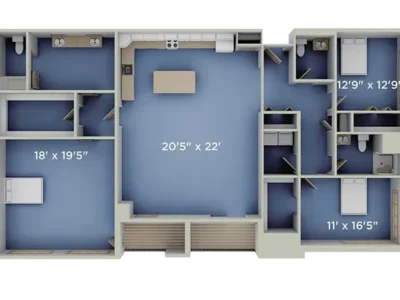 Lichtensien floor plans at Harrison on 5th by Senior Star