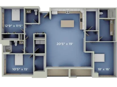 Uddin floor plans at Harrison on 5th by Senior Star