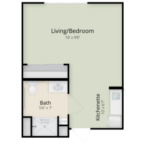 Chestnut floor plan at Senior Star Elmore Place