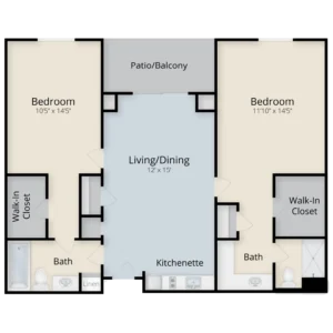 Stafford floor plan at Senior Star Wexford Place in Kansas City