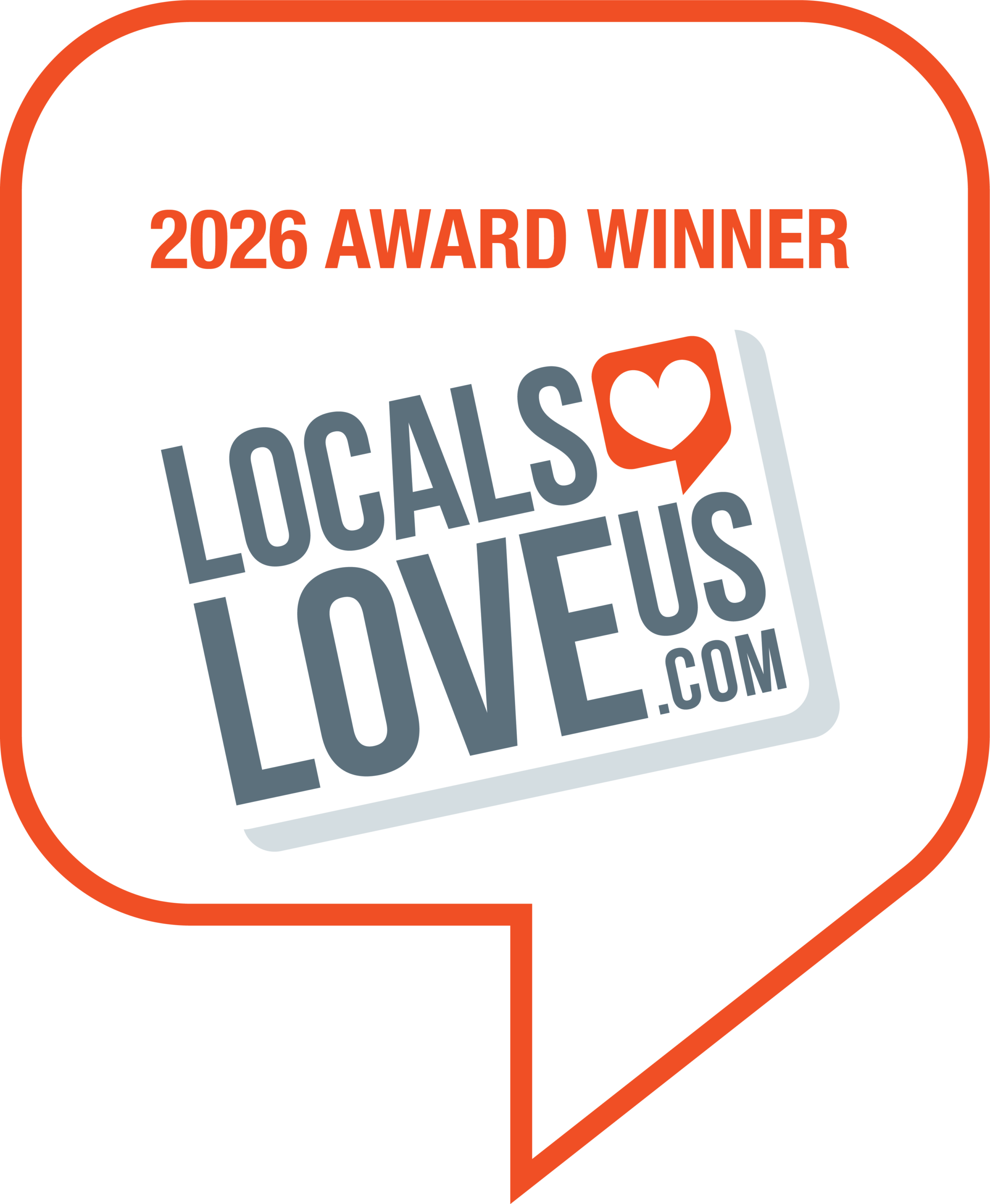 Locals Love Us award winner bubble